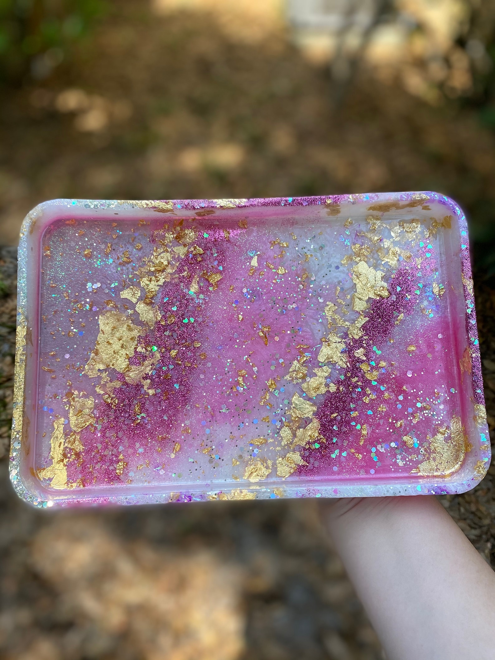 Customizable Glitter rolling tray Etsy