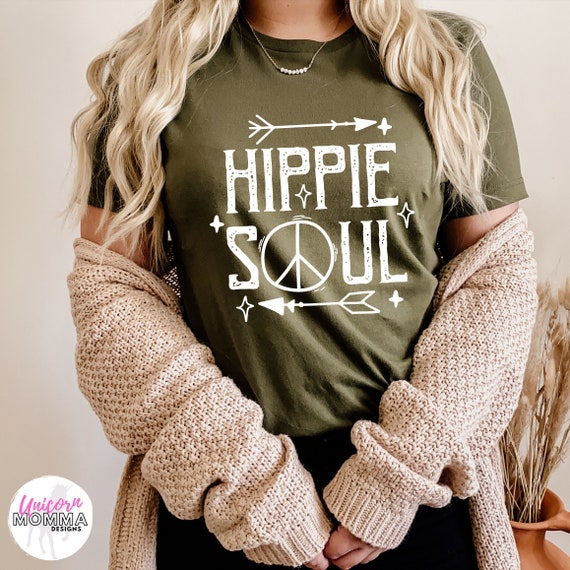 Hippie Soul Boho Hippie Shirt | Etsy