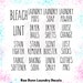 Rae Dunn Inspired Laundry Labels - Rae Dunn Farmhouse Laundry, Laundry Room Decor,  Laundry Room Organization - Vinyl Decal Only 