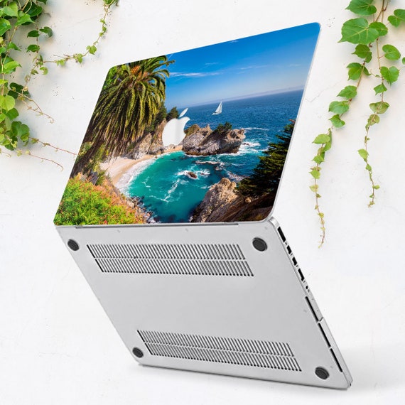オーシャンデザインMacBookAirケース Tropical Island MacBook Case Ocean Sea Water MacBook Case Ship