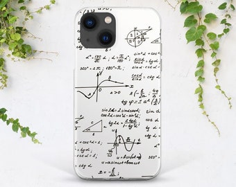 iPhone case nerd White phone case iPhone case science iPhone case formulae iPhone 12 case iPhone 13 Pro iPhone 13 mini iPhone XR iPhone XS