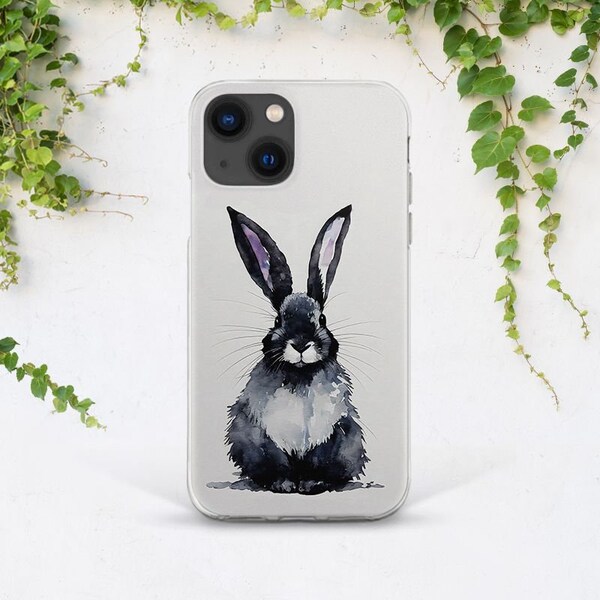 White Bunny Phone Case - Etsy