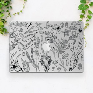 Macbook case skull Mushrooms art case Macbook case plants Macbook case floral Macbook hard case Simple leaves Macbook case bees Air 13 M2