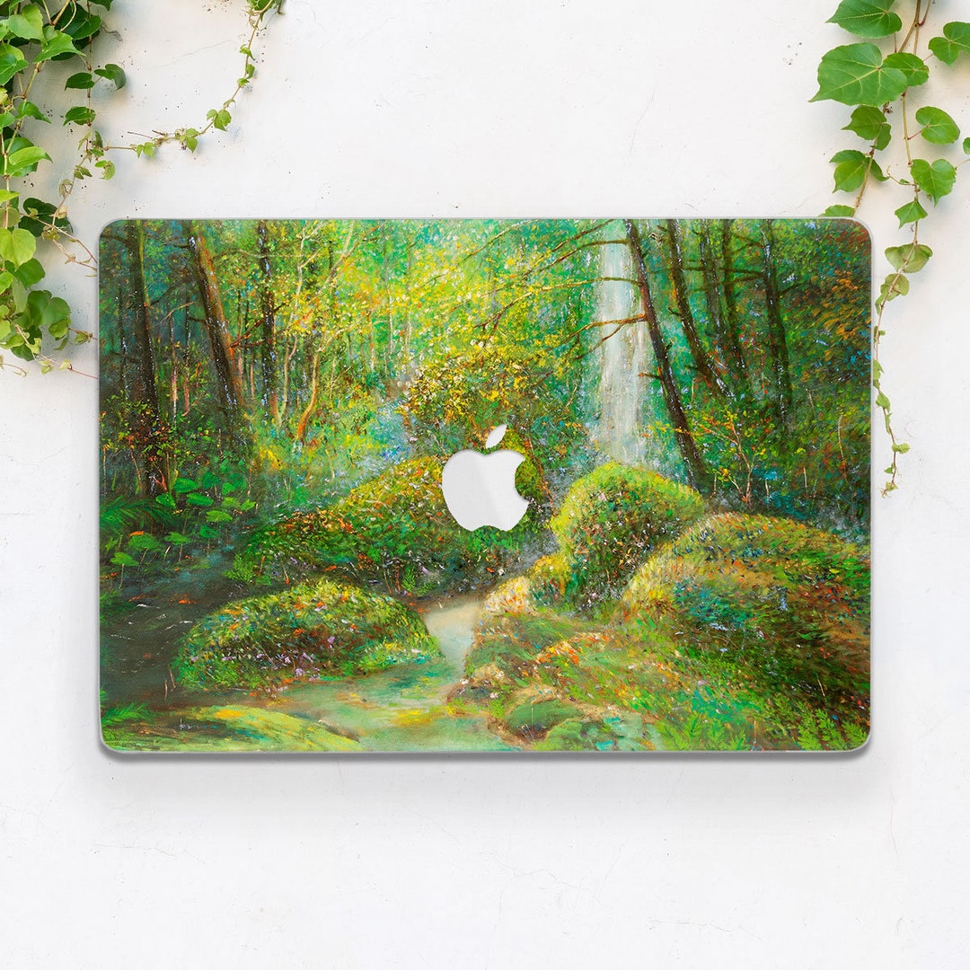 Green Forest Inspirational Print MacBook Case Nature MacBook Case ...