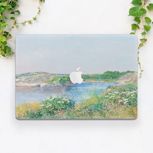 Aesthetic print case Macbook case nature Summer flowers Wild flowers art Macbook case sky Pro 14 case Macbook M1 air Macbook hard shell Air