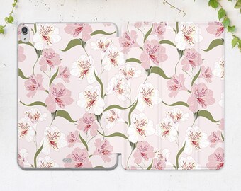 iPad cover Light pink iPad case floral iPad case botanical Elegant flowers Flowers Mom gift Elegant Plants Pro 13 Air 13 11 10 2 10 9 Mini 7