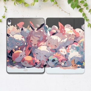 iPad case kawaii Cute cartoon art iPad case anime iPad case animals iPa case girls iPad mini 6 case iPad 9 7 2018 iPad Air 5 case iPad case