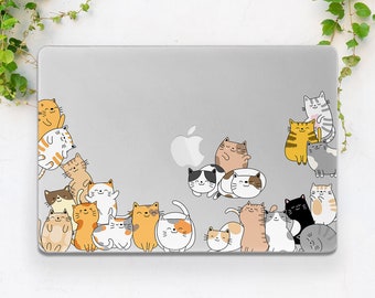 猫好きのためのMacBook Pro 16ケース / かわいい黒猫のMacカバー