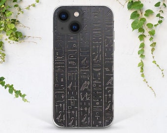 Phone case Egyptian Ancient art case iPhone case Egypt Dark gray case iPhone case black iPhone 17 slim 16 pro iPhone 15 plus 14 13 12 pro