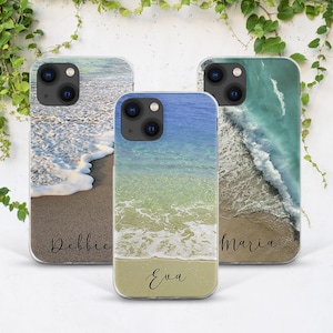 Phone case beach iPhone case summer iPhone case name Custom phone case Summer nature art Phone case ocean iPhone 14 Pro case iPhone 13 case