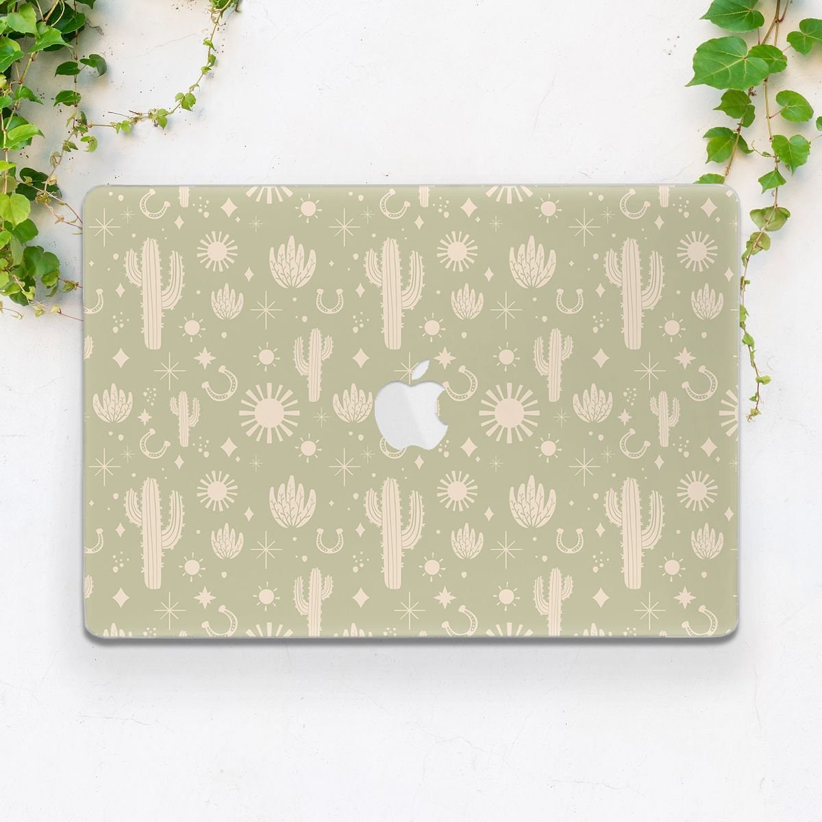 Golden Leaf Nature Pattern Floral Design MacBook Air 13 