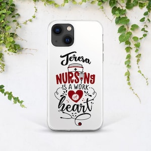 iPhone case nurse iPhone case quote Custom phone case iPhone case saying Inspirational case Personalized case Medicine art White cover