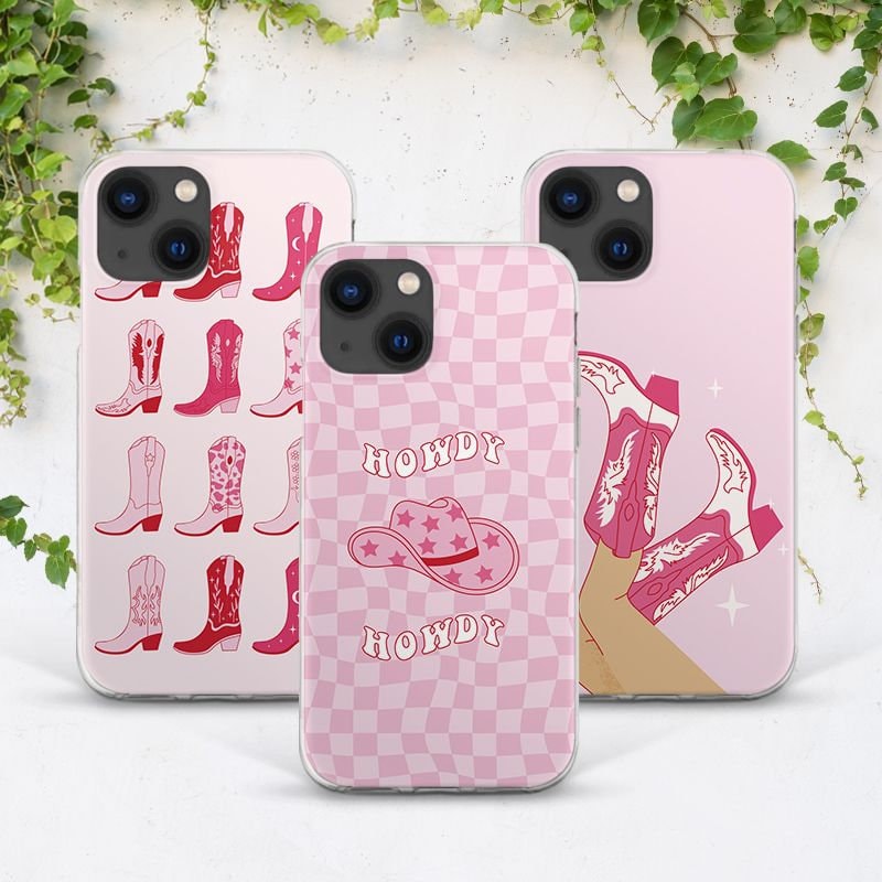 Let&Amp #39 S Go Girls Pink Cowboy Cowgirl Rodeo Hat Preppy Tempered Glass  Case For Iphone