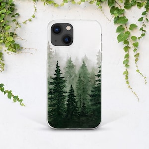 Custodia iPhone foresta Custodia arte natura Regalo per lui Custodia iPhone albero Custodia iPhone 13 Arte ispiratrice Regalo per lei Custodia iPhone 12 Mini Custodia iPhone XS