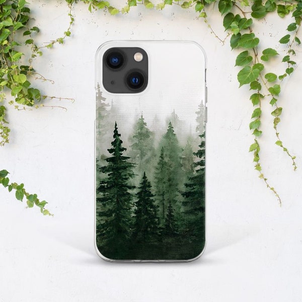 iPhone case forest Nature art case Gift for him iPhone case tree iPhone 13 case Inspirational art Gift for her iPhone 12 Mini iPhone XS case