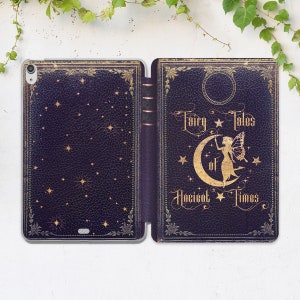 Fairy tales art Looks like book Vintage art case Book print iPad 11 2021 iPad 10 2 iPad Air 5 case iPad mini 6 case iPad flip cover magic