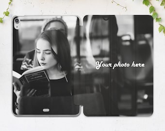Coque ipad personnalisée Votre photo Initiales personnalisées Design unique Cadeau d'amis iPad Mini 7 Air 13 Pro 13 11 12 9 iPad Air 11