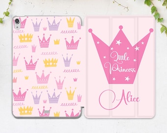 iPad case princess Cute girly case iPad case name Custom print case Personalized iPad case kids Mini 7 Pro 11 2025 12 9 13 Air 13 11th gen