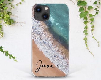 iPhone Handyhülle Ozean personalisierbar iPhone 17 pro max 1slim 6 15 14 13 12 pro iPhone Hülle Name iPhone Hülle Strand