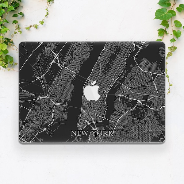 Macbook case city New York city map Macbook black case Macbook case sign Pro 13 M2 Macbook hard case Macbook case man Air 13 2022 Pro  13