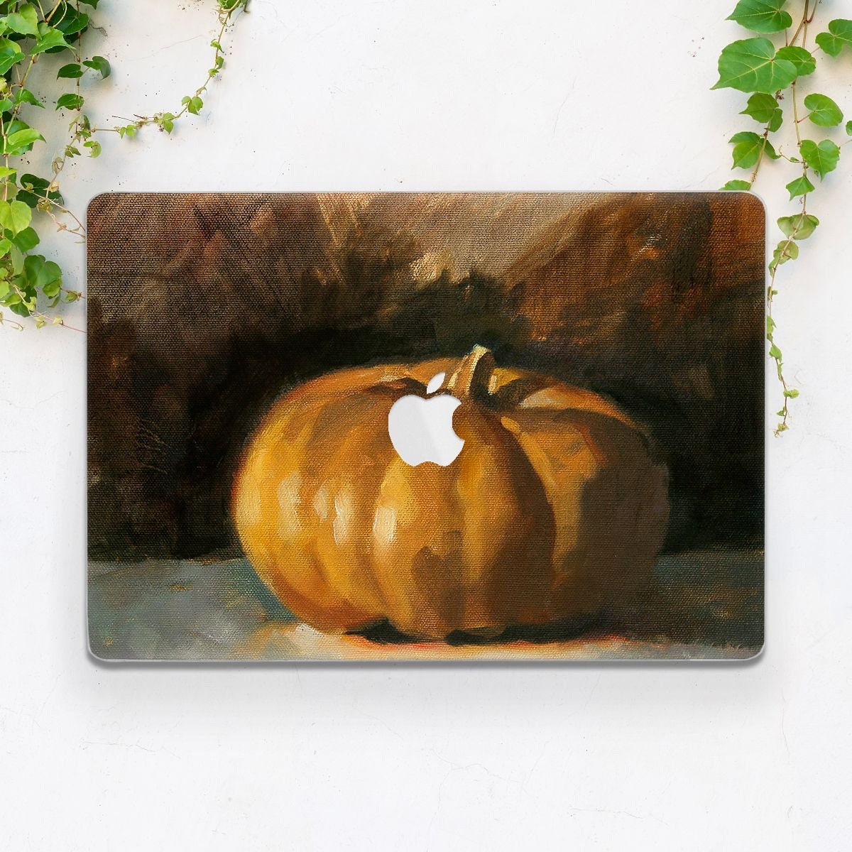 Peinture à l'huile impression citrouille art étui automne automne impression Macbook coque rigide Macbook Pro cas Macbook Air 15 Macbook M1 air Macboo