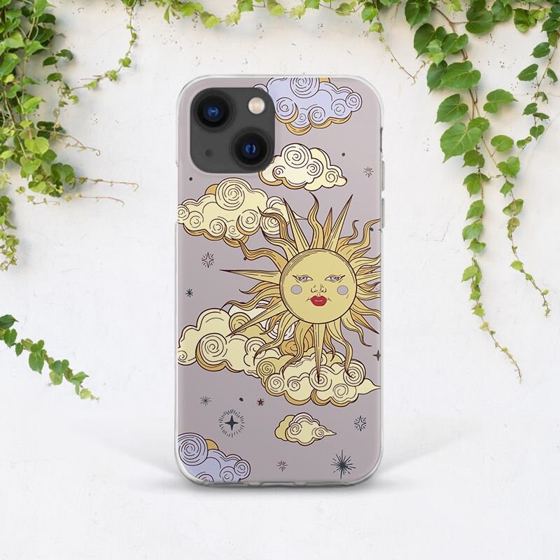 Iphone Case Sun Retron Art Case Light Purple Case Vintage Art Etsy Iphone Case Sun Retron Art Case Light Purple Case Vintage Art Etsy