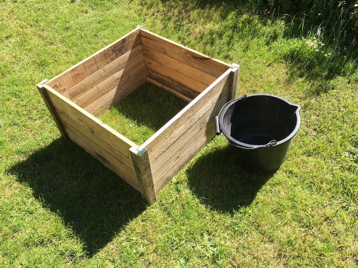Compost Bin made from upcycled pallet wood Etsy
