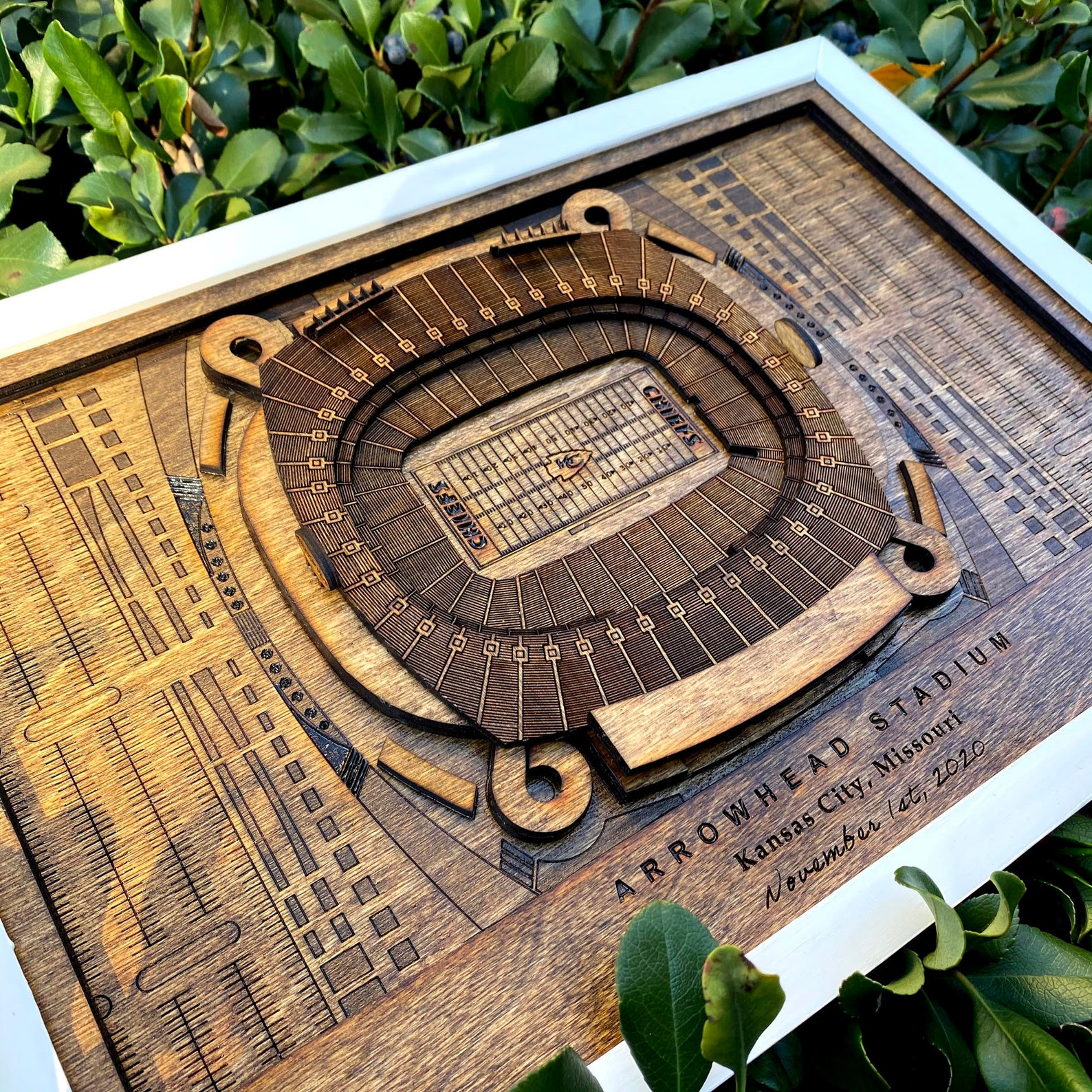 Arrowhead Stadium Kansas City Chiefs Wood Wall Art Etsy