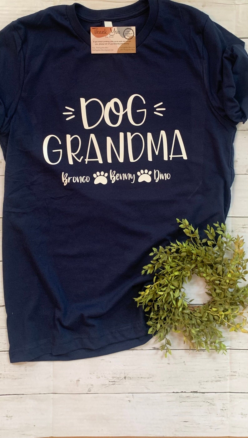 Dog Grandma Shirt Custom Personalized Etsy