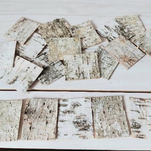 30 White Birch Bark Sheets: Rustic Wedding & DIY Craft Decor - Etsy