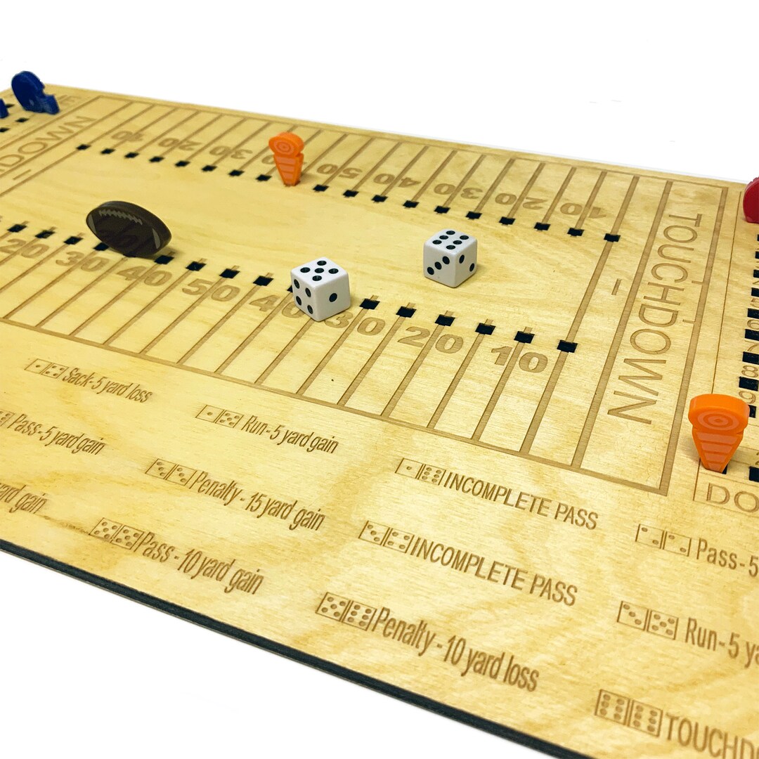 Dice Football Game Personalized Board Game With Etsy