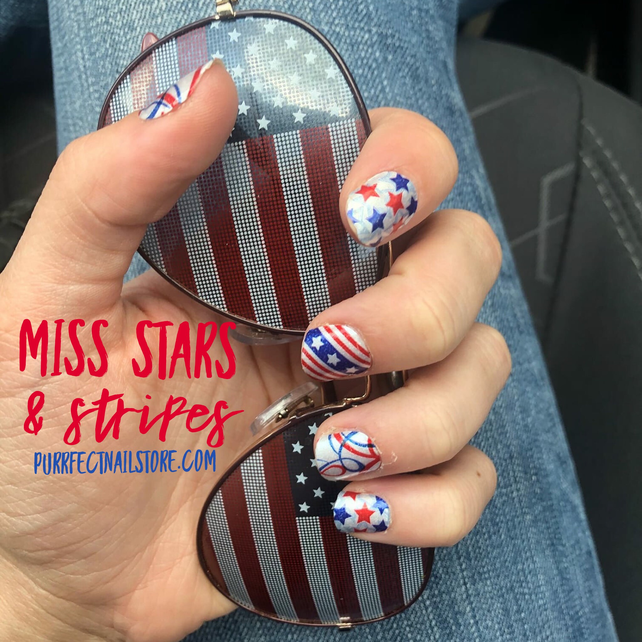 Color Street Miss Stars and Stripes rare and Hard to Find Etsy