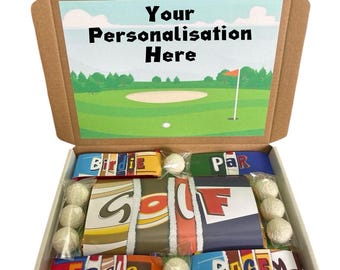Personalised Golf Chocolate Gift Box