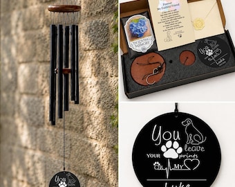 Pet Memorial Gift, Dog Memorial Wind Chime, Memorial Gift Loss of Dog Cat, Cat Memorial Wind Chime, Dog Remembrance Gift, Pet Memorial, Cat