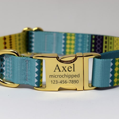 Personalized Dog Collar Custom Engraved High Quality ID Dog Etsy