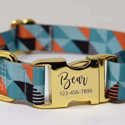 Personalized Dog Collar Custom Engraved High Quality ID Dog Etsy