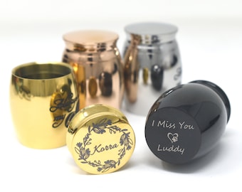 Personalized Mini Urn, dog memorial gift, Cremation Urns, Keepsake Urn, Urn for Human and Pets Ashes, Ash Keeper, Mini Memorial Urn,