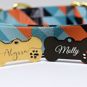 Stainless Steel Dog Tag, Bone Shape dog tag, Personalized Bone Shape dog tag, Pet dog tag, dog ID tag, Dog Paw Tag, engraved dog tag