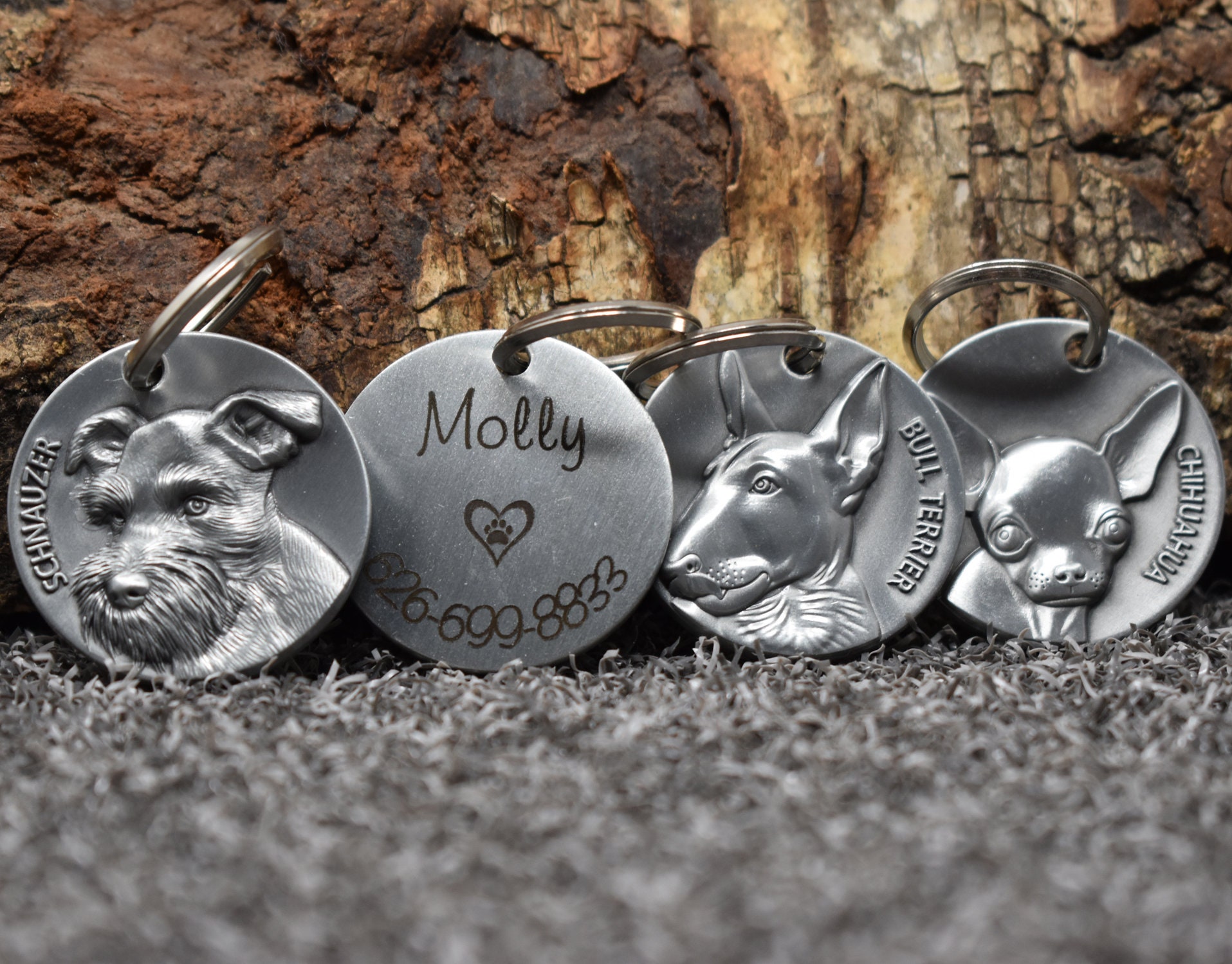 3D Dog Tags, Pet Dog Tag, Dog ID Tag, Personalized Pet Dog ID Tag ...