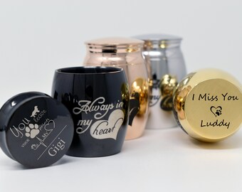 Personalized Mini Urn, dog memorial gift, Cremation Urns, Keepsake Urn, Urn for Human and Pets Ashes, Ash Keeper, Mini Memorial Urn,