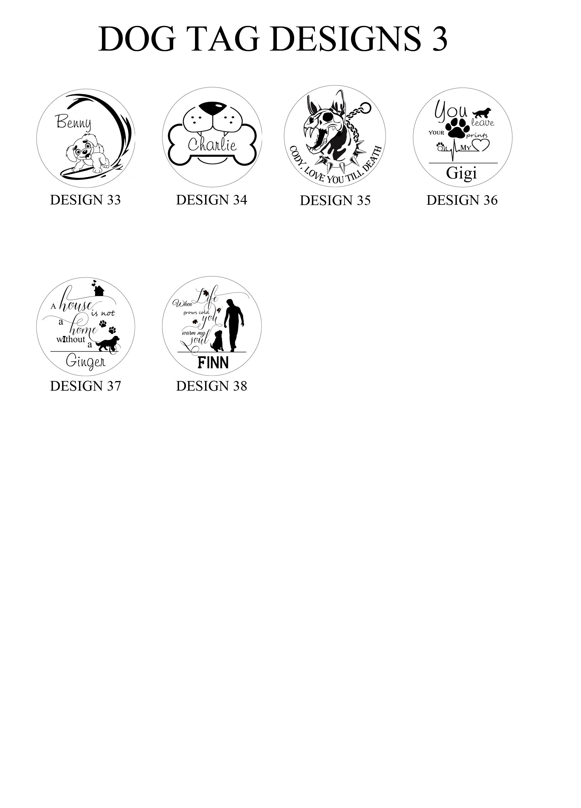 Stainless Steel Dog Tag Pet Dog Tag Dog ID Tag Personalized Etsy