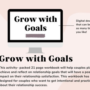 Goal Setting Relationship Workbook: Relationship Planner, Couples Therapy, Goal Planner, Marriage Therapy, Relationship Therapy image 3