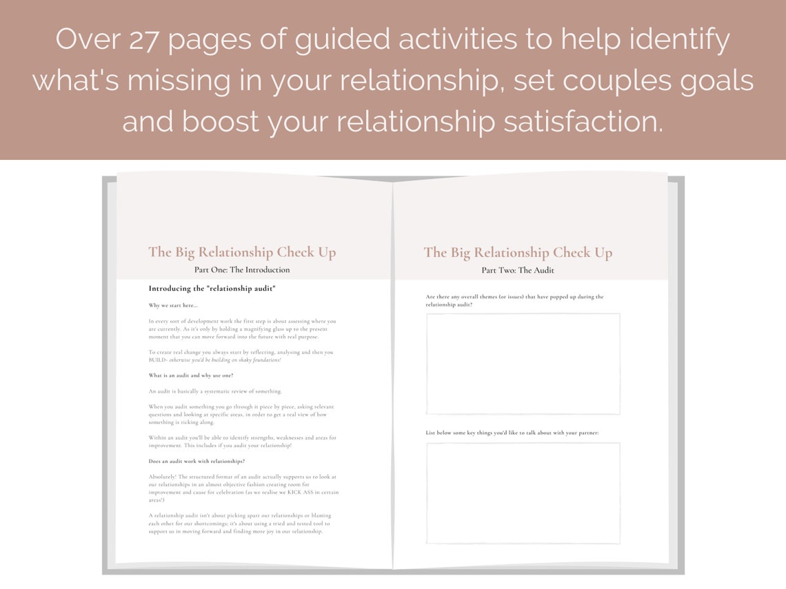 Couples Relationship Workbook Relationship Planner Couples Etsy UK
