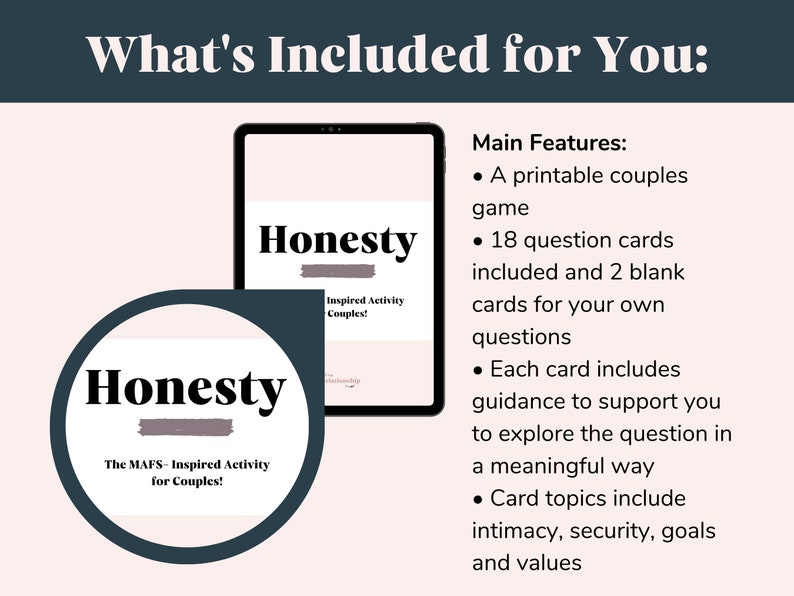 MAFS Inspired Couples Activity: Intimate Relationships, Married at ...