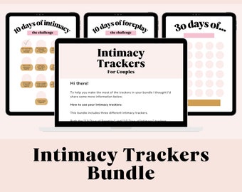 Intimacy Trackers for Intimate Relationships: Sex Worksheets, Relationship Worksheets, Sex Therapy, Relationship Journal, Intimacy Exercises