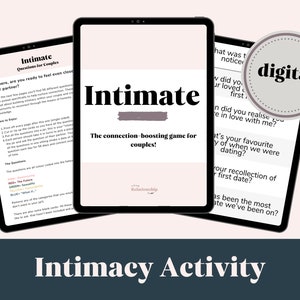 Intimacy-kaarten voor stellen: intieme relaties, date-avondkaarten, intimiteitsoefeningen voor stellen, werkbladen intimiteit, relatietherapie