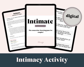 Couples Intimacy Cards: Intimate Relationships, Date Night Cards, Intimacy Exercises for Couples, Intimacy Worksheets, Couples Therapy