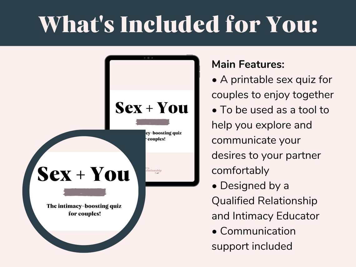 Printable Sex Game: Couples Sex Quiz, Intimacy Exercises, Sex Therapy ...