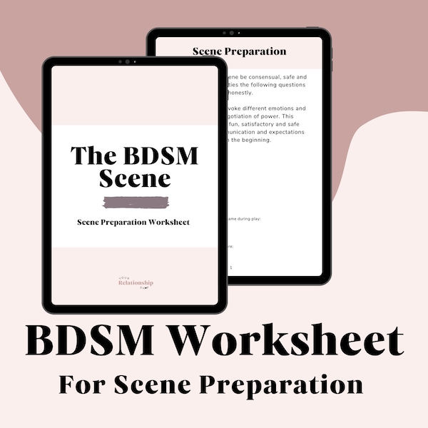 BDSM Scene Negotiation: Kink List, Bdsm Scene Preparation, BDSM Worksheet, Bdsm Training, Submissive, DDLG, Bdsm and Fetish, Dom and Sub