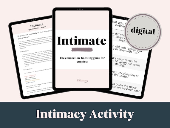 Adult Game for Couples: Intimate Relationships, Intimacy Cards, Couples Questions, Date Night Cards, Date Night Game, Intimacy Ebook